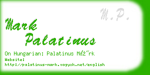 mark palatinus business card